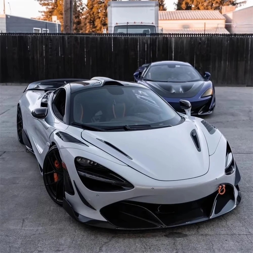 720S Vorsteinr Style Carbon Fiber Body Kit Car Front Lip Rear Diffuser Fender Side Skirts for  720s